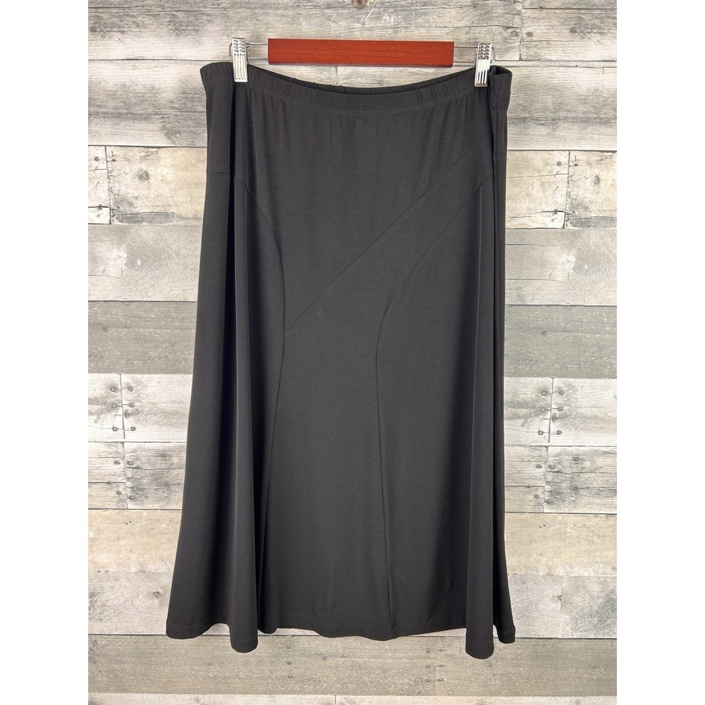 Sag Harbor Stretch Black Large Pull On Skirt - Picture 1 of 6